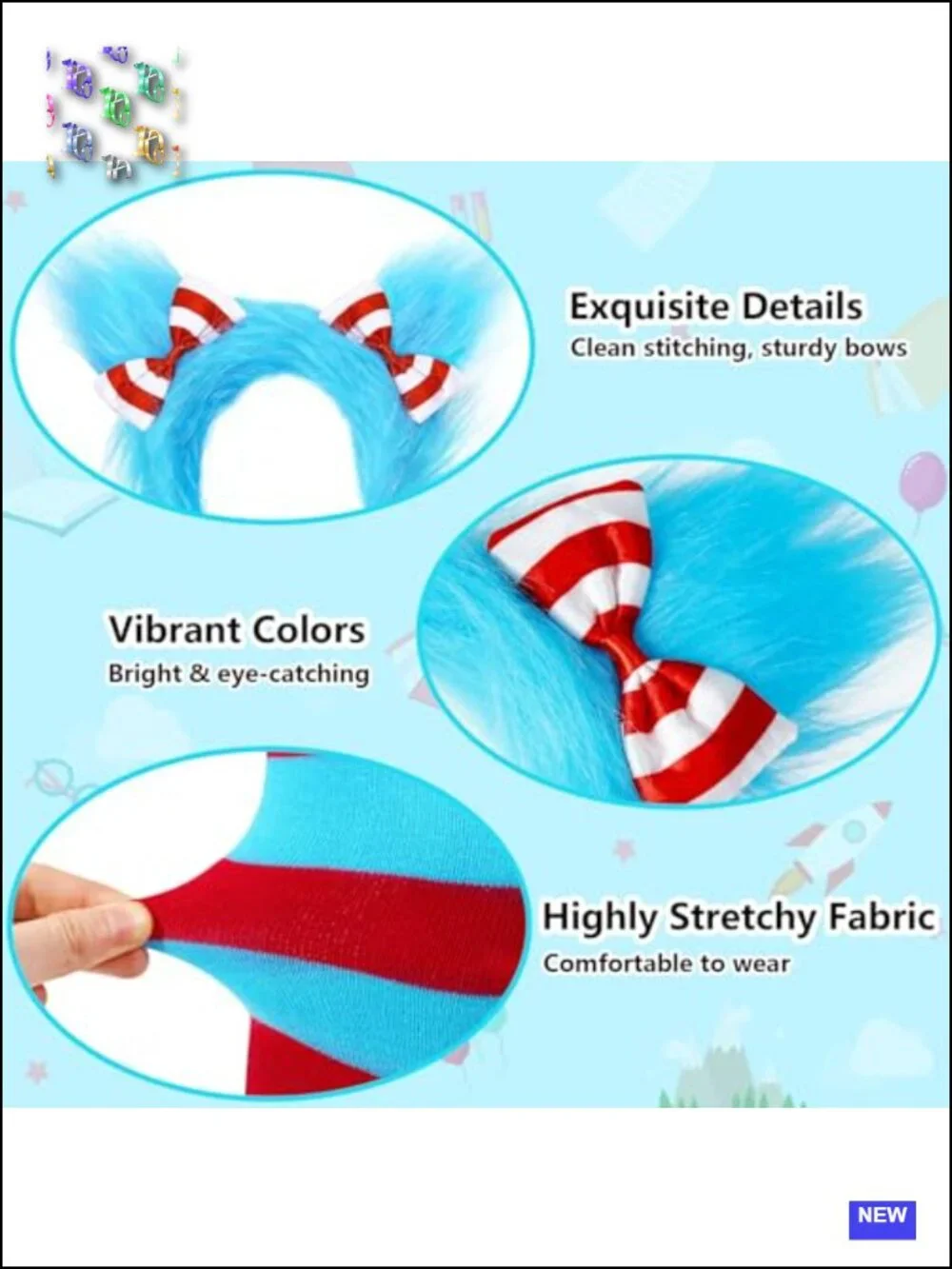 Girls Halloween Costume Tutu Skirt Set 4pcs Dress Up